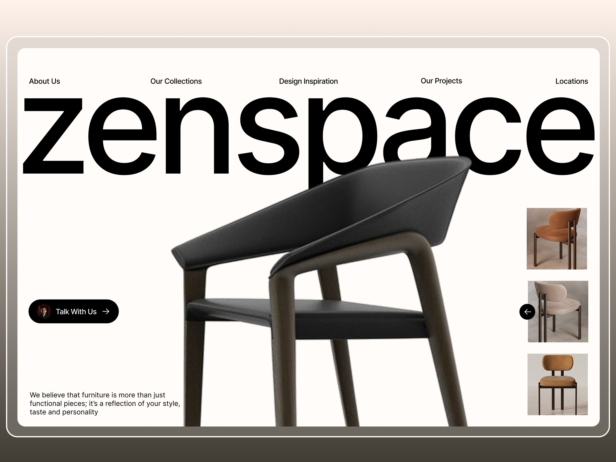 Furniture Website Hero Section animation app branding design flat graphic design illustration logo ui vector