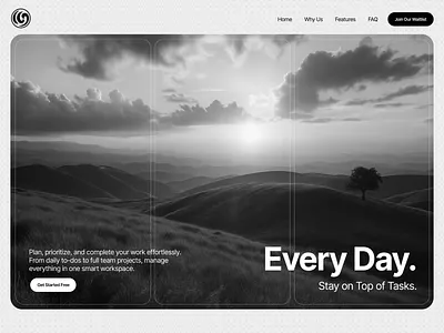 Creative Hero Section - UI Design black clean ui creative dark theme devdock figma grey hero section hero ui landing page minimal refrection simple solid ui ui ux web design website design