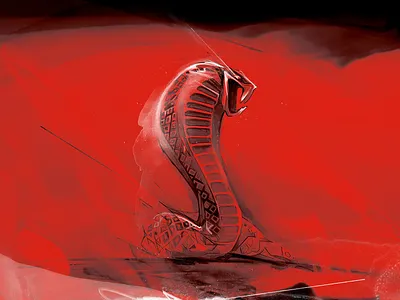 Shelby Cobra adobe cobra drawing ford illustration shelby snake