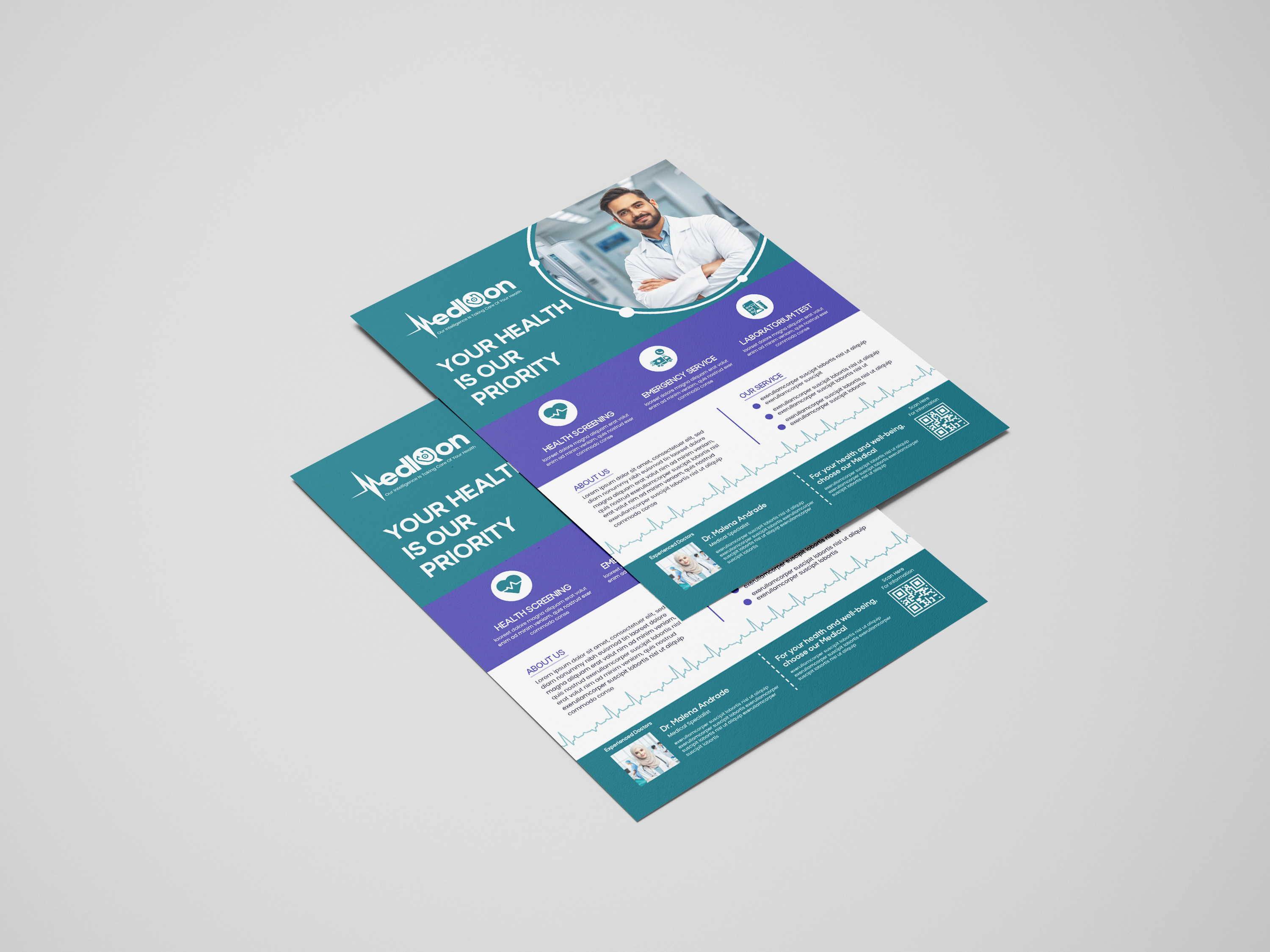 Medical Minimalist Flyer Design branding corporate flyer flyer design graphic design logo medical minimalist flyer design minimalist flyer