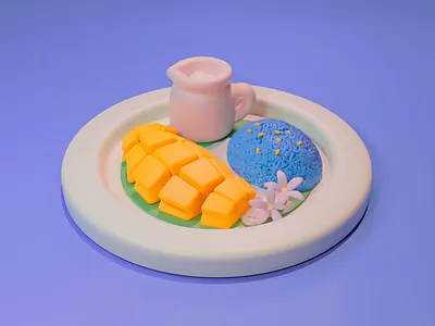 3D Illustration: Mango Delight 3d 3d design 3d fruit 3d mango 3d model 3d rendering blue blue baclkground cartoonish citrus colorful creative creative design food food illustration graphic design mango mango illustration vibrant whimsical