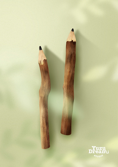 Pencils digital art graphic design illustration photoshop