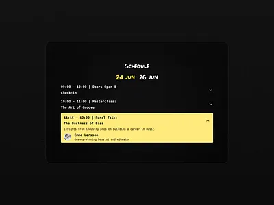 Schedule design schedule ui ux