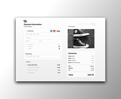 Kicks - Credit Card Checkout credit card checkout dailyui design figma graphic design uxui