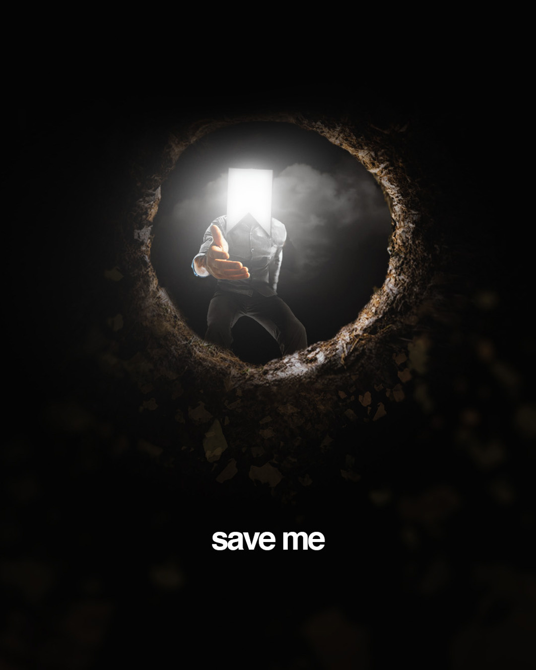 Save Me graphic design instagram photoshop poster save