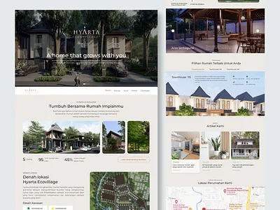 Hyrta - Real Estate Website agency design home house landingpage luxury realestate ui ux website