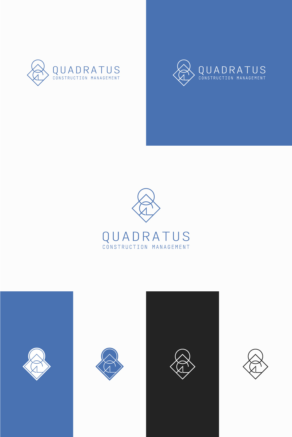 Modern Minimalist Logo Concept for Construction Company branding design graphic design logo