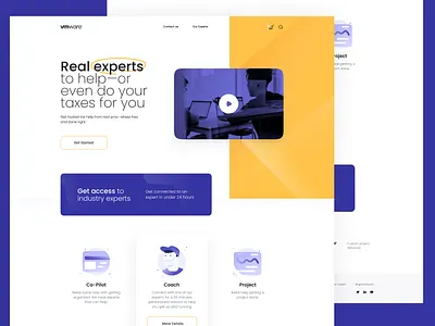 VmWare Landing Page clean custom icon design design icon style icons imhassanali landing page modern purple theme uexde ui ux video vmware web page website design