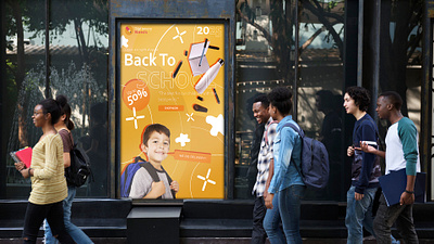 Back to School Promo Design (Poster Design Project) app branding design graphic design illustration logo typography ui ux vector