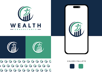 Wealth Consultants branding design graphic design logo vector