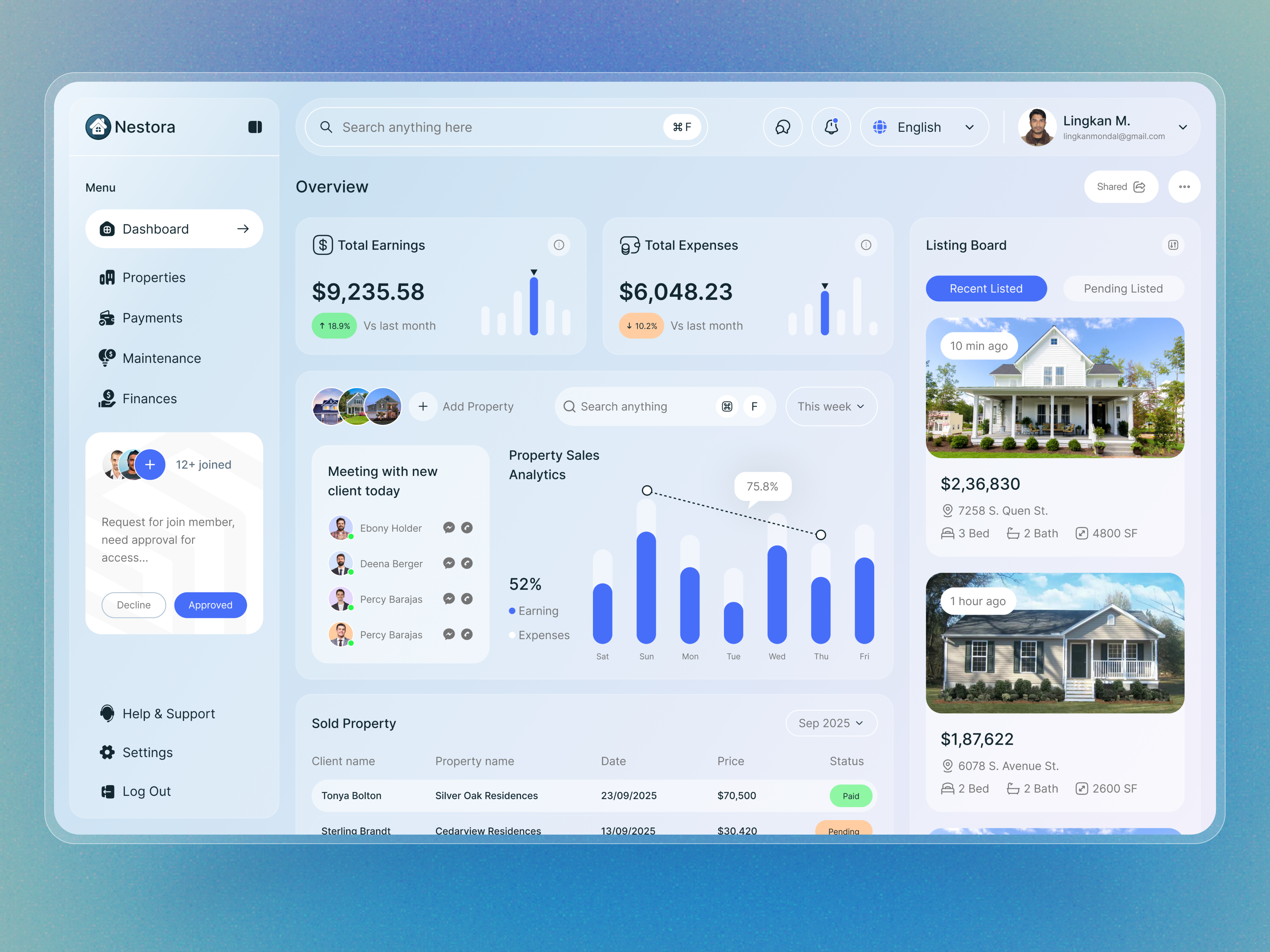 Real Estate Management Platform apartmentfinder core app dashboard dashboard dashboard design dashboard ui design new propertylisting propertymanagement propertysearch propertyui realestate realestateanalytics realestateapp realestatedashboard realestateportal realestateui realestateux realestatewebsite saas design