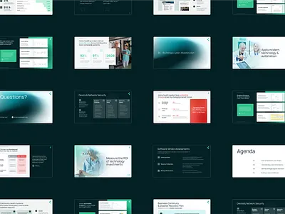 Presentation design for healthcare industry presentation template