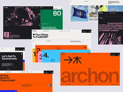 AI Landing page website animation screens ✦ Archon animation design landing page motion graphics screen service site startup ui ux web web design website
