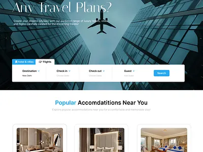 Hotel and Flight booking web app