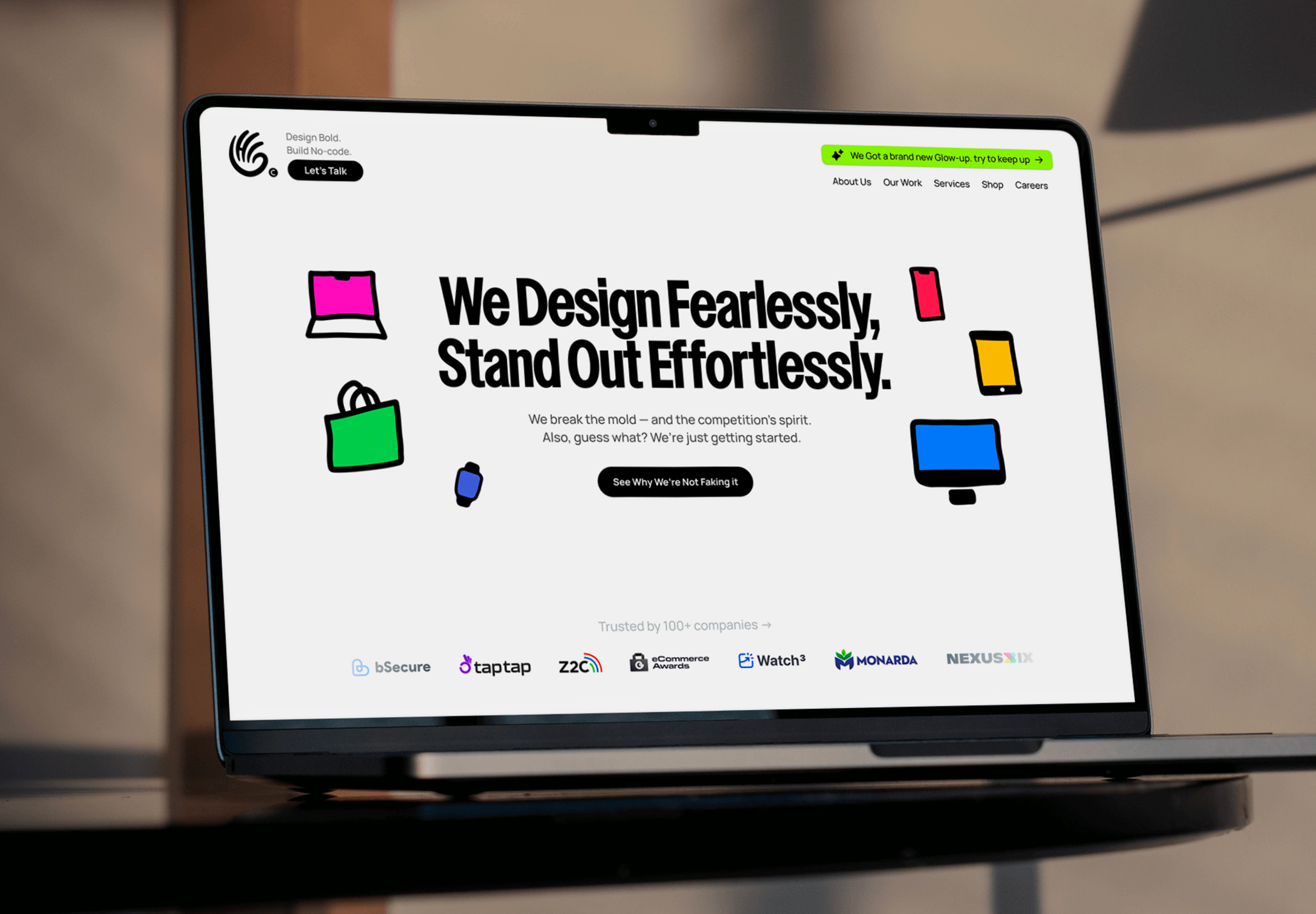 Example of Website Design & Development