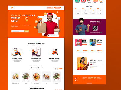 Multi-vendor food delivery website delivery food hotel landing page menu multi multi vendor ordering restaurant track vendor website