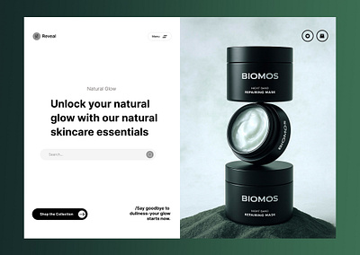 Fresh Face, Fresh UI branding cleanui cosmetics darkmode ecommercedesign graphic design homepagedesign landingpage minimaldesign modernui packagingdesign productdesign productphotography shopnow ui uidesign uxdesign webdesign