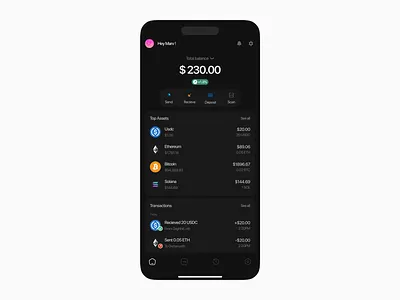 Wish crypto wallet (Spend Crypto Flow 1) crypto product design web3