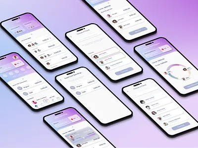 Ozan SuperApp - Redesign & Expense Split UserFlow bank design challenge expense split finance app ui fintech app gradient ui group expense mobile ux payment product redesign redesign split bills ui inspiration uxui design