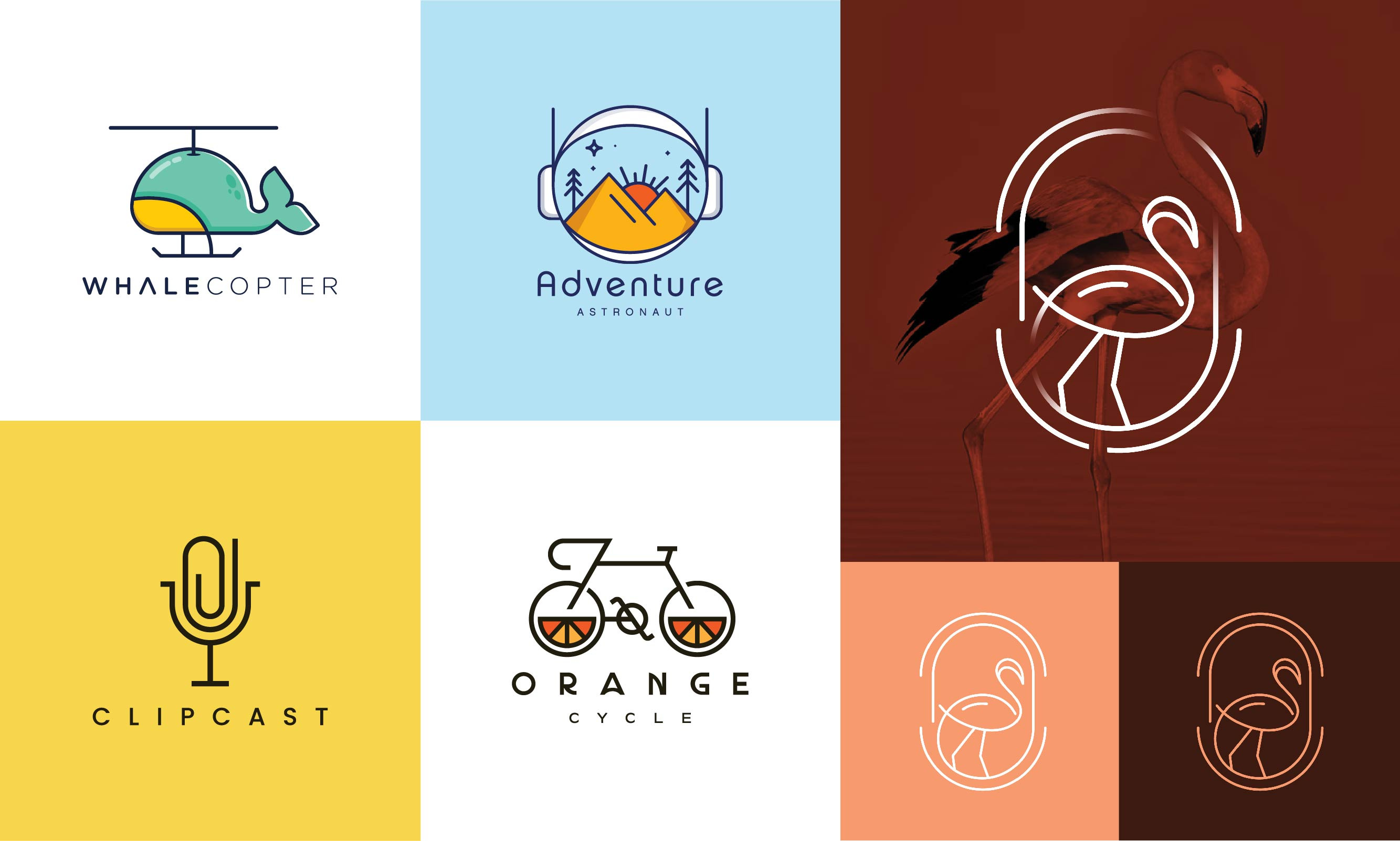 Example of Clever Modern Minimalist Logo Design