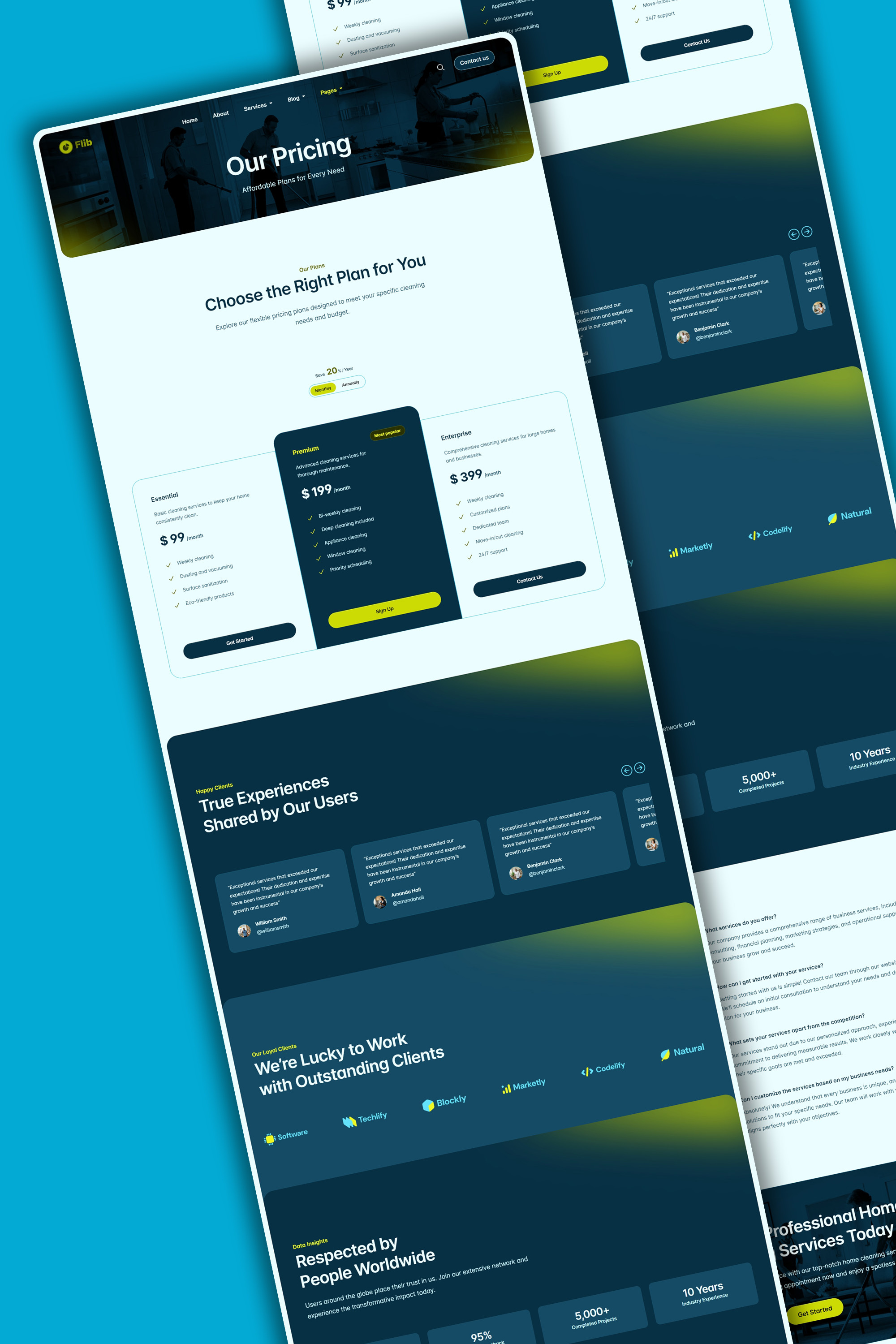 Example of Web Design For Service Based Business