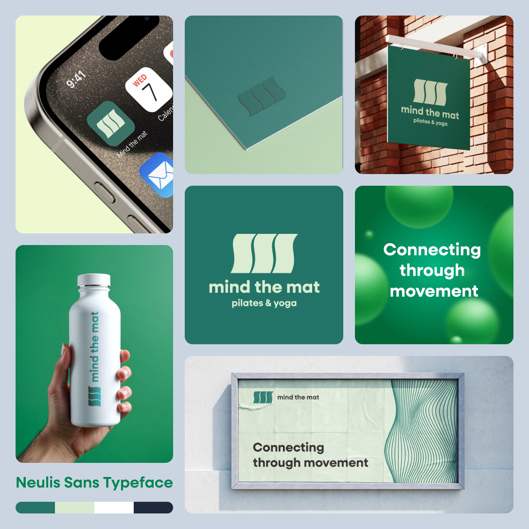 Modern Yoga Studio Logo adobe adobe illustrator branding branding design graphic design icons illustration logo logo design logo project modern logo ui yoga yoga studio