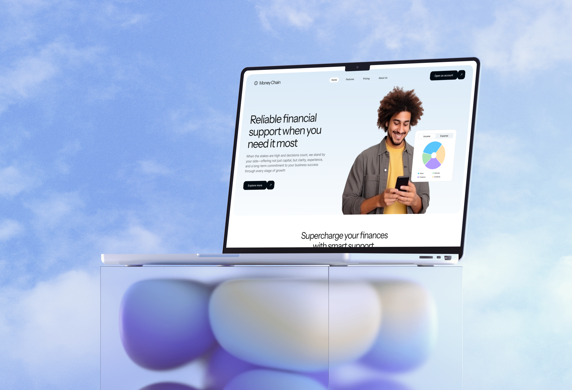 Example of Saa S Landing Page Design