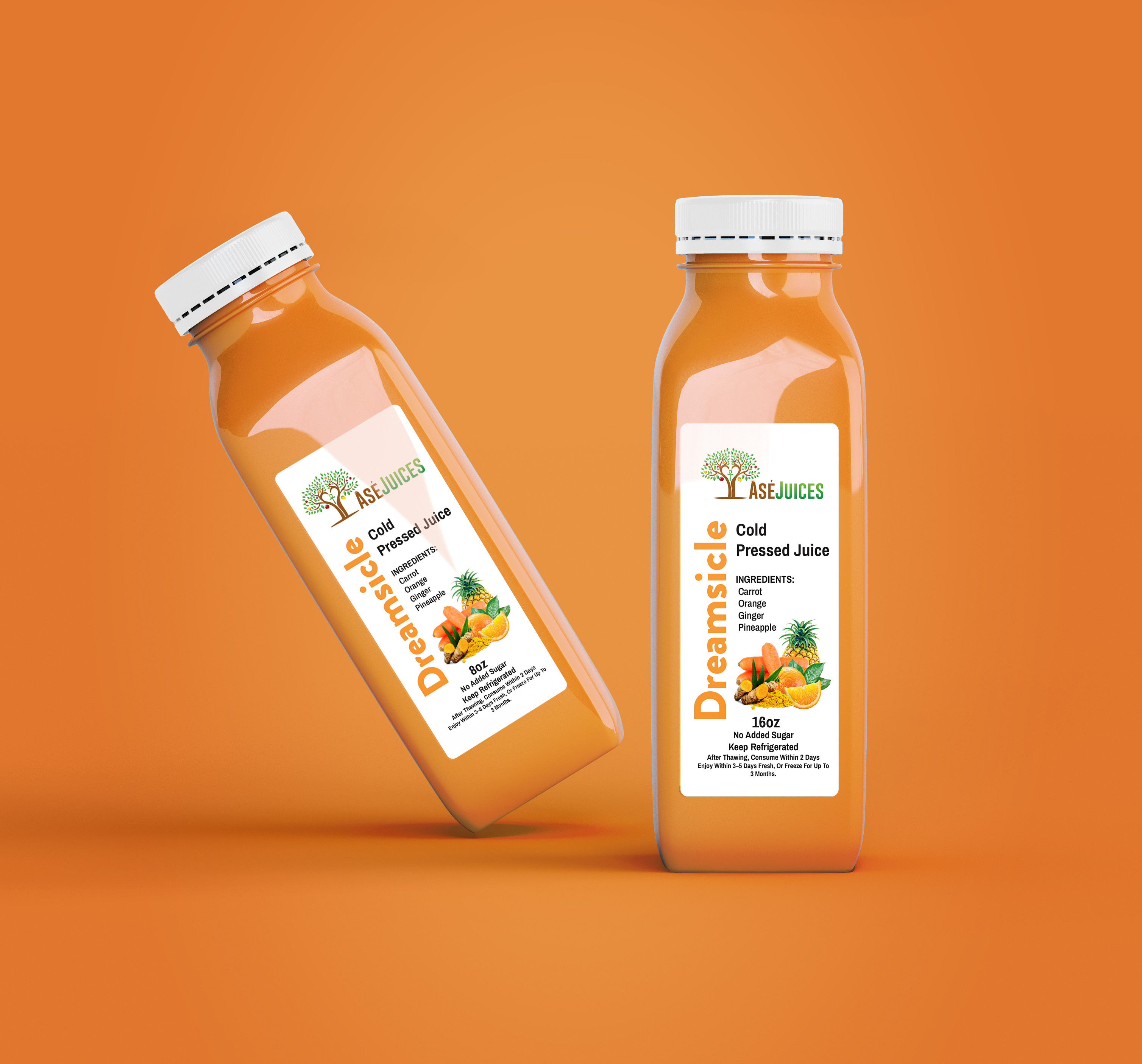 Example of Juice Label Pacakging Design