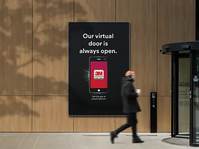 3M Cloud Library Ad 3m ad app book books branding design digital ebook ebooks graphic design libraries library sign signage virtual