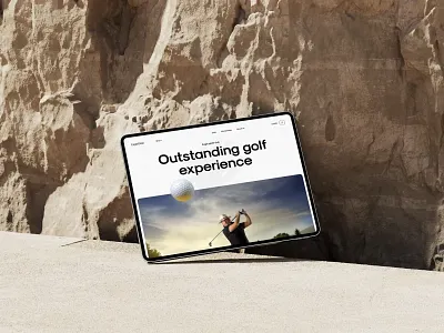 Golf Product- E-commerce Website design e commerce golf golf product home page landing page layout design minimal online shop product sajon shopify ui ux web webdesign