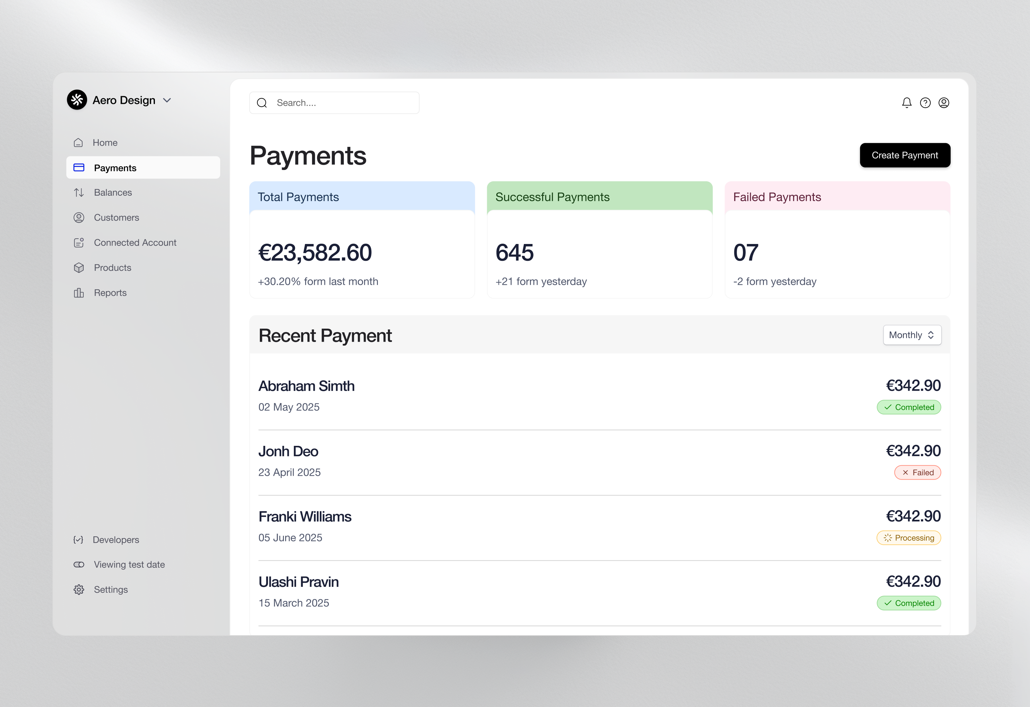 Example of UI UX Design For Saas & Dashboard  