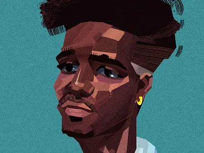 Modern Character Portrait – Editorial Style procreateart