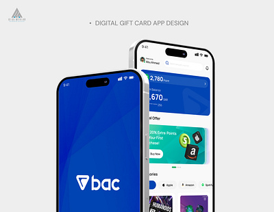 DIGITAL GIFT CARD APP DESIGN app app design apps design branding figma design landing page design logo logo design ui ui design ux design