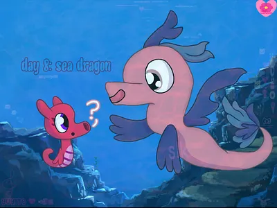 Maycean Day 8: sea dragon art post art tag digital art drawing fan art illustration