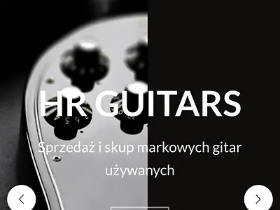 Design and implementation of a guitar shop ui website