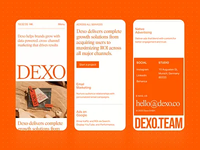 Marketing Agency Responsive agency website company design digital agency digital marketing home page interface landing page marketing agency minimal responsive saas sajon ui uiux ux web design