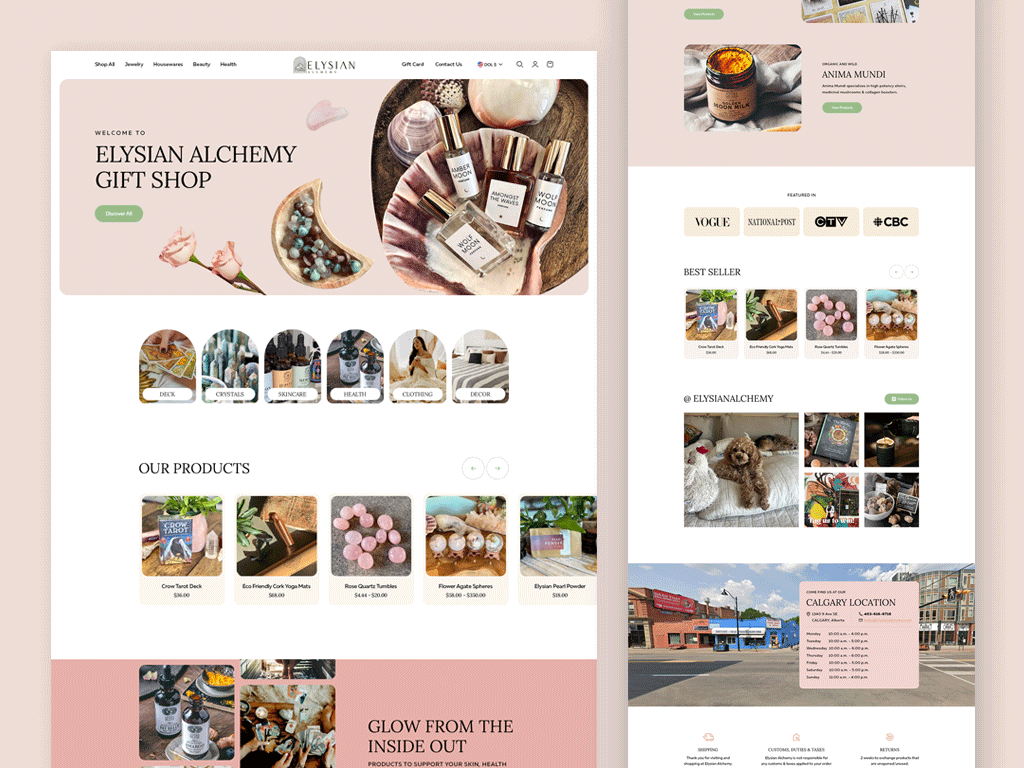 Perfume Product Website graphic design landing page ui ux web design