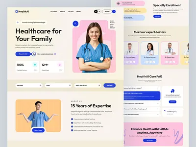 AI Healthcare Startup Design UI ai ai doctor ai pharmacy ai care app arobix azbin biotech chat gpt doctor healthcare medical medicine online healthcare pharmaceuticals pharmacy ui ux web website