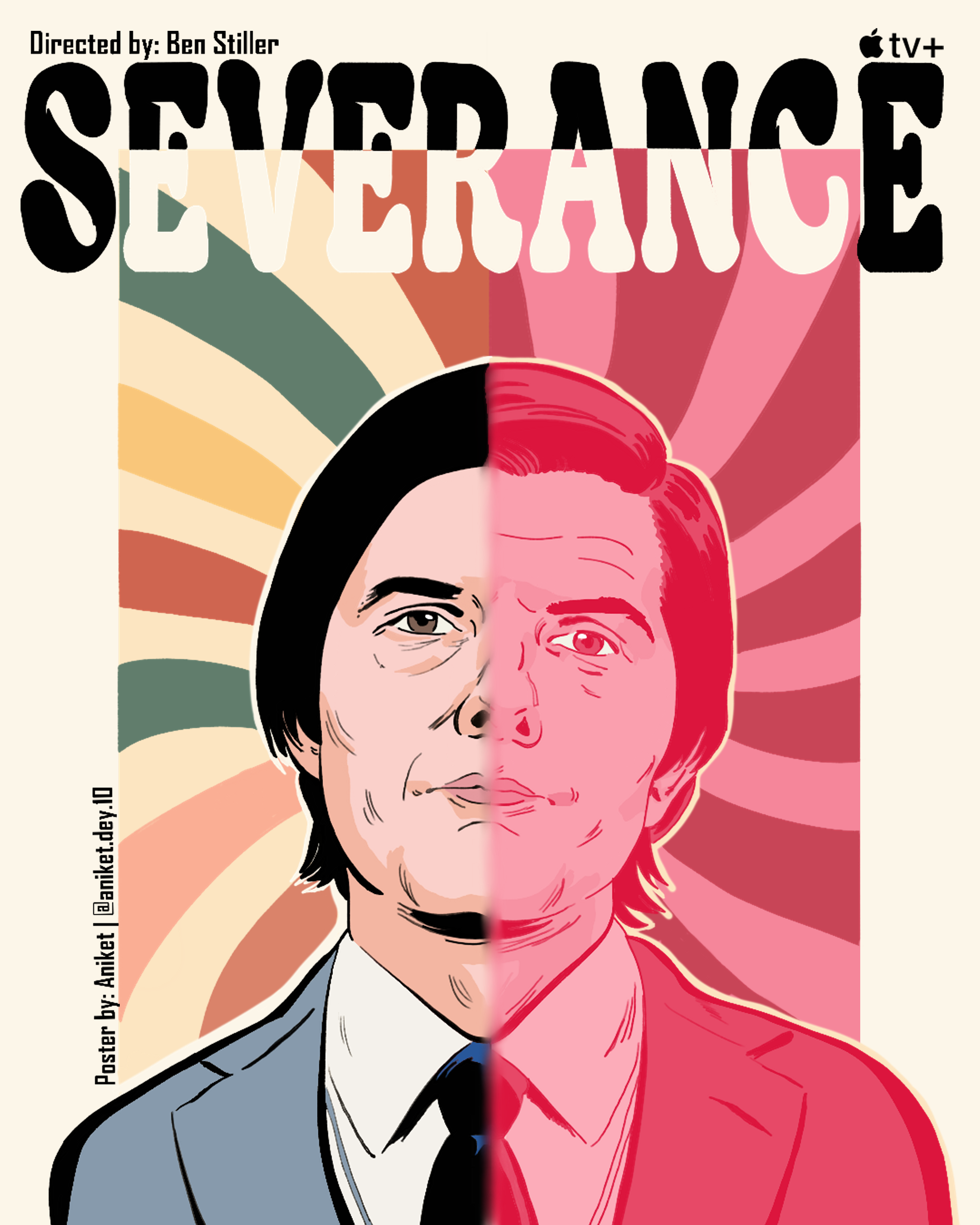 Digital Art 30: Poster for Apple TV+ show 'Severance' 2d digital art illustration poster art