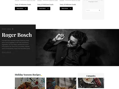 Resturant Food Website blogs site designing elementor menus resturant site web design website wordpress