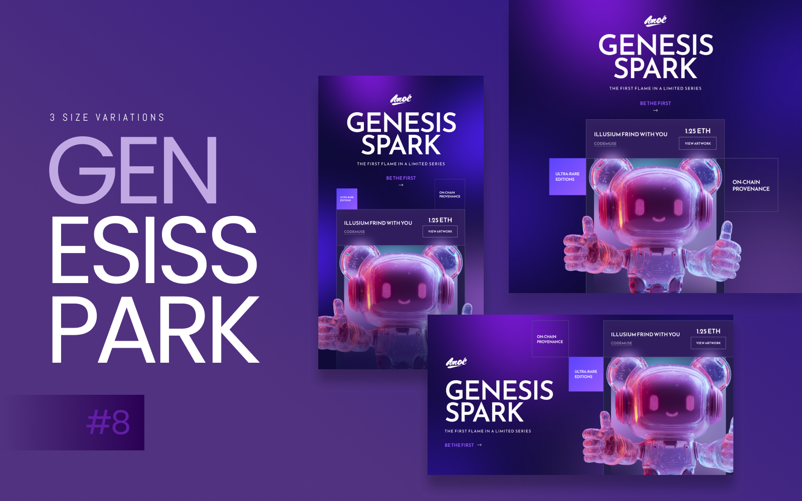 Social Media - Genesis Spark ads advertising banner facebook figma graphic design instagram nft post social media