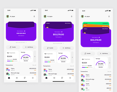 Wallet mobile app app design mobile app mobile design mobile ui ui ux