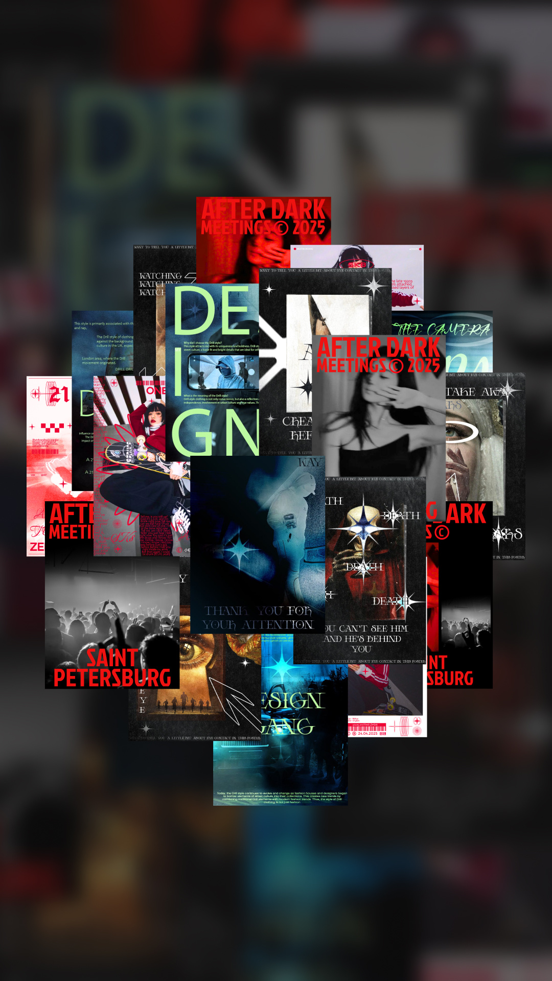 poster collection animation design graphic design motion graphics posters