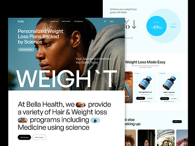 Telehealth - Weight Loss Website ecommerce hair loss healthcare healthcare website landing page landing page design product details product website semaglutide sexual health shopify website telehealth telehealth and wellness telehealth website web design weight loss