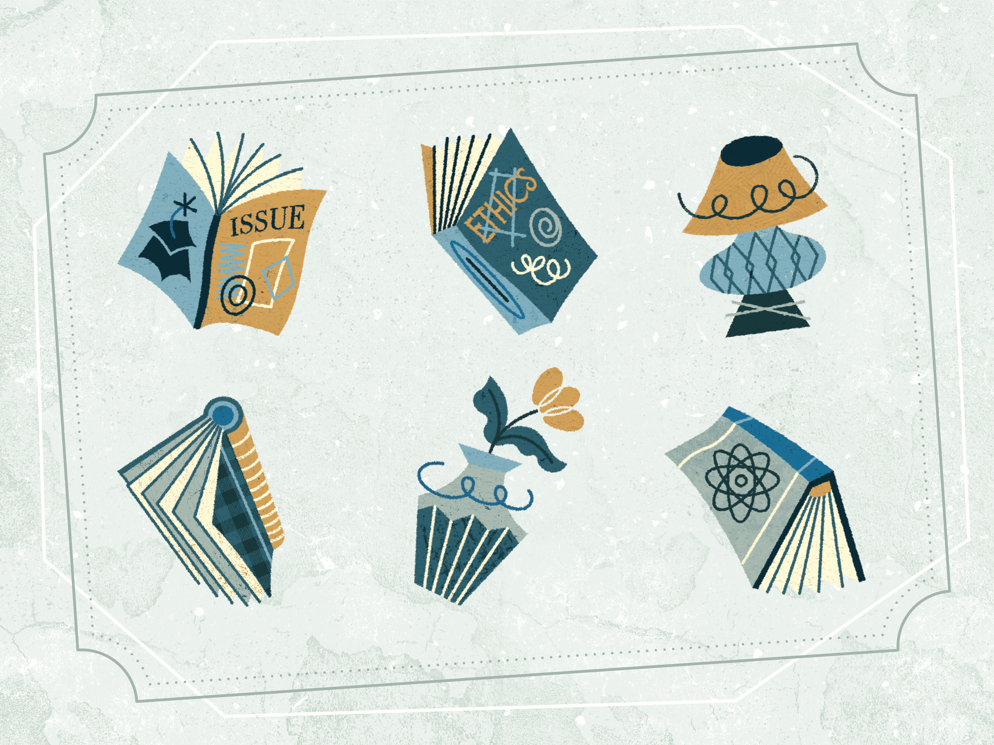 Example of Custom Retro Inspired Icon/Stickers Pack