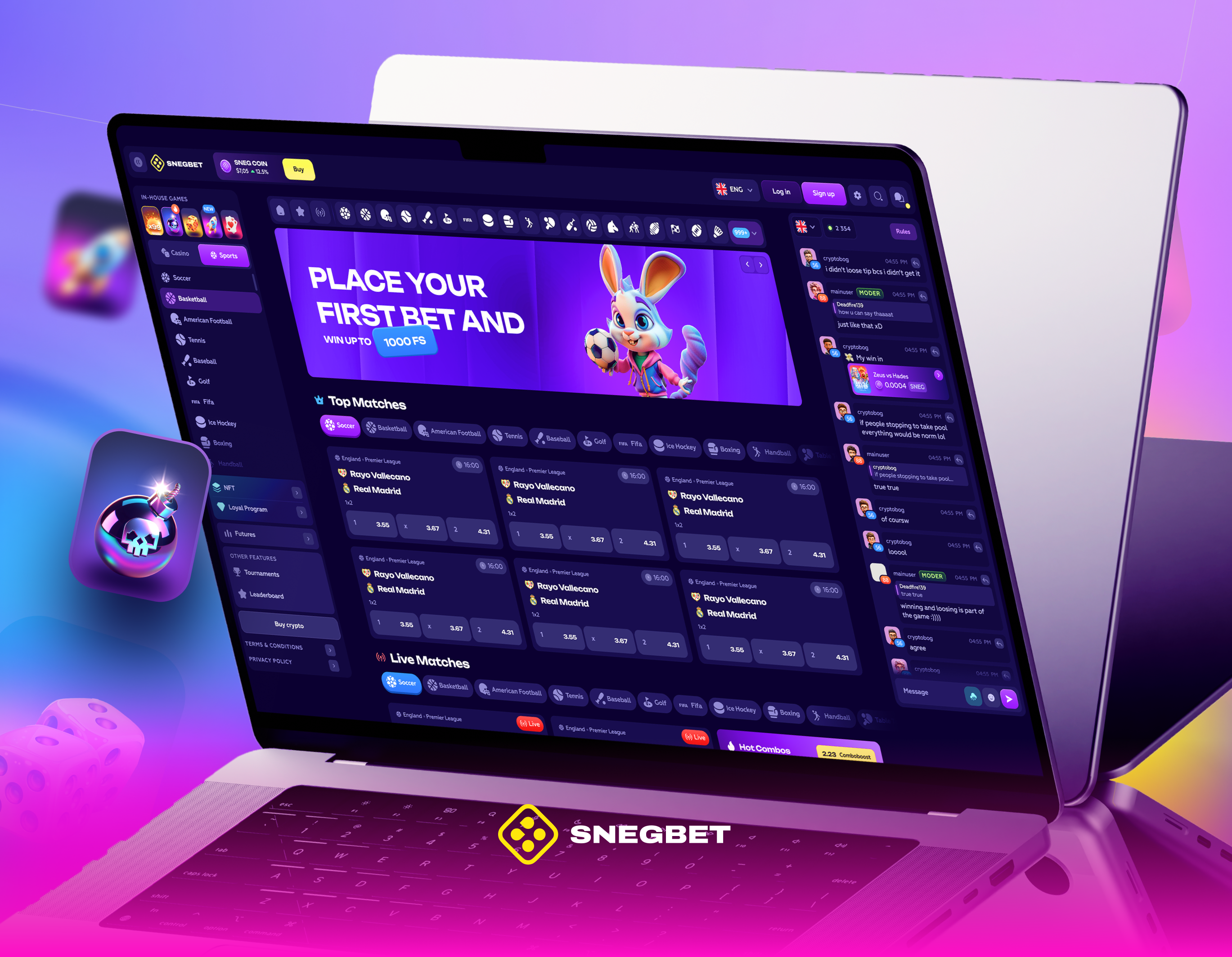 Example of 🏆 Sports Betting Platform Design