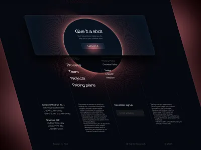 Nothing fancy, just a footer 3d abstract branding clean design component component design desktop figma foooter footer foter inspiration landing minimalist modern ui ui ui elements ux design web design website footer