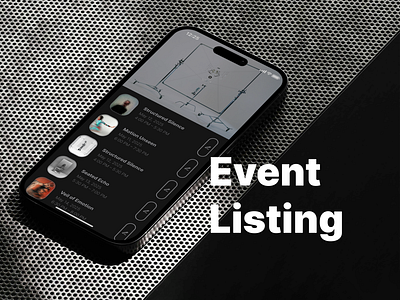 Event Listing Design dailyui design event event listing figma listing mobile mobile app ui ui070 ux uxui web design