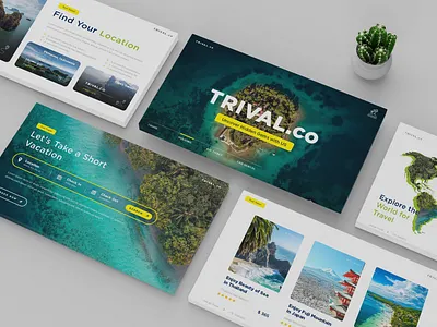 Tourism Travel Agency presentation template tourism travel ui