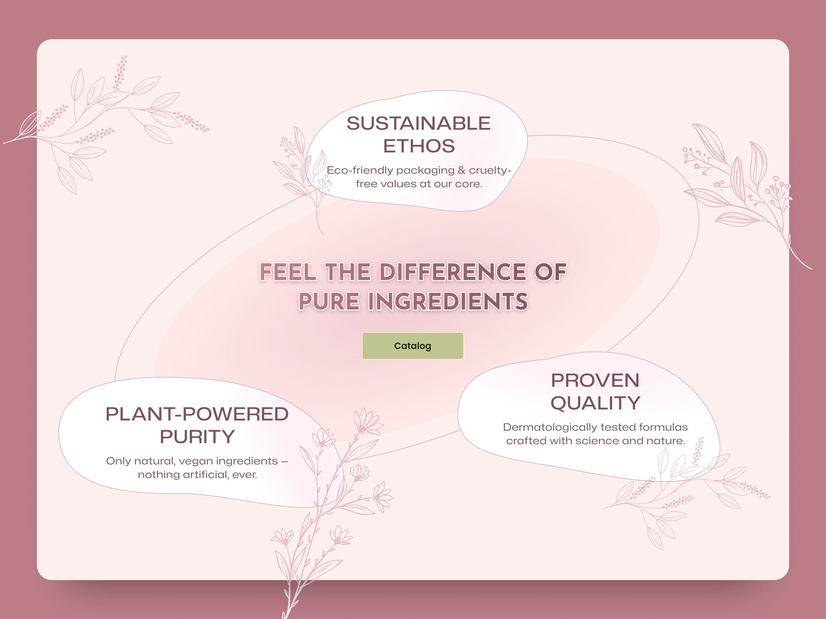 Conversion-Focused E-Commerce Design for Beauty & Skincare Brand cosmetics e commerce face care figma landing page nature product page ui ux web web design website
